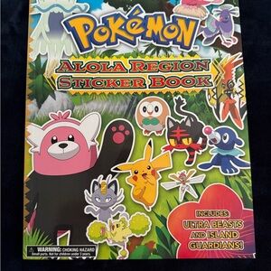 Pokemon Alola Region Sticker Book - collectors book